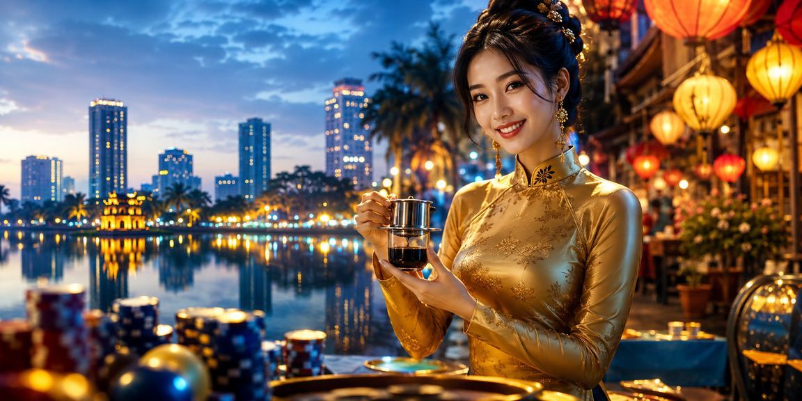 Người phụ nữ mặc áo dài thực hiện thanh toán tại Hà Nội