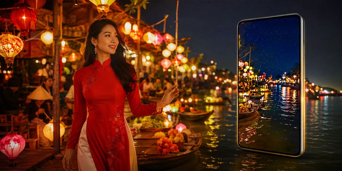 Người chơi sử dụng ứng dụng giải trí có trách nhiệm tại Hội An